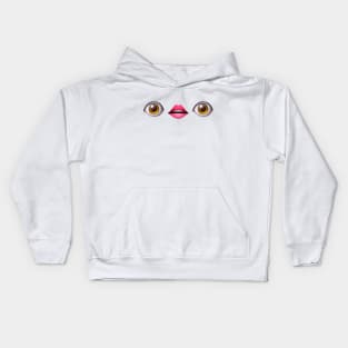 Shocked Emoji Eyes Kids Hoodie